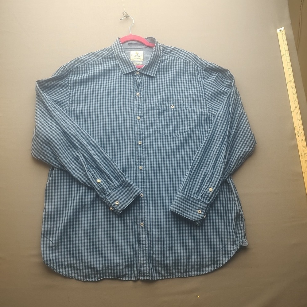 Tommy Bahama Island crafted Men's Blue Button Up Size 2XL